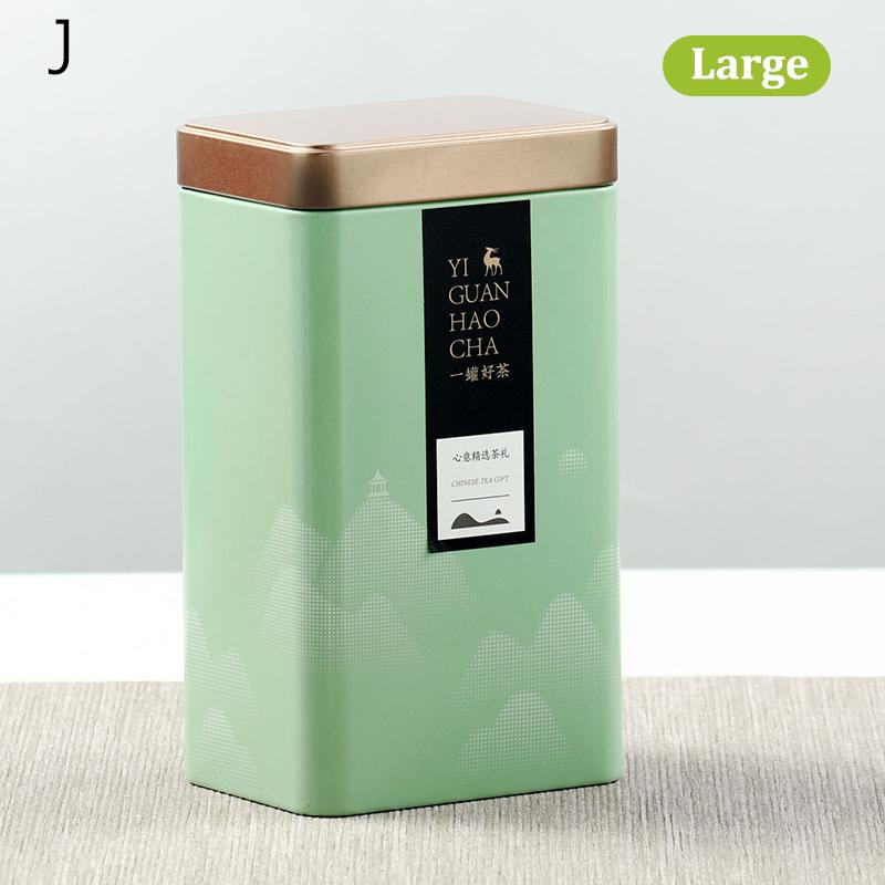 Tin Plate Storage Box Sealed Tea Caddy Small Square Coffee Jar Tea Leaves Container Cans Small Tinplate Spices Storage Boxes