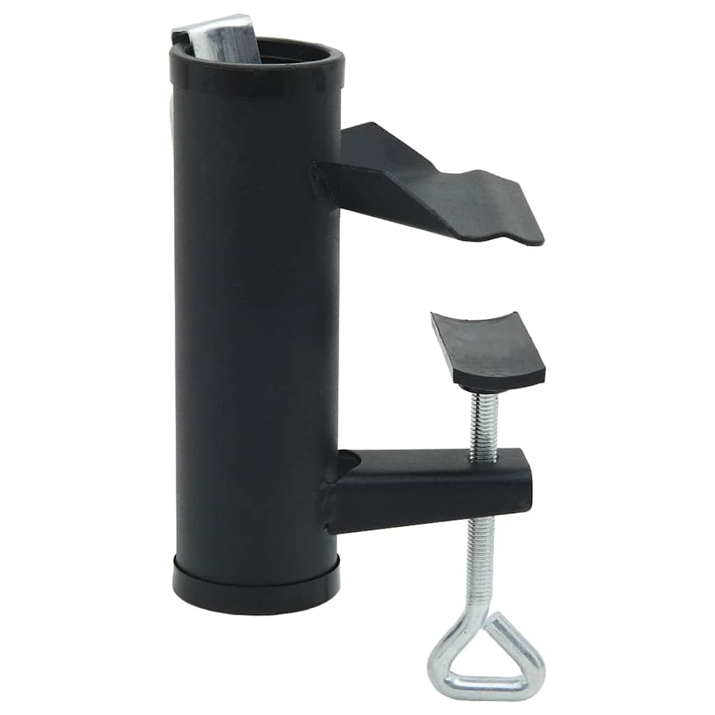 Vidaxl Balcony Umbrella Clamps, 2 Pcs, 25-38 Mm, Steel