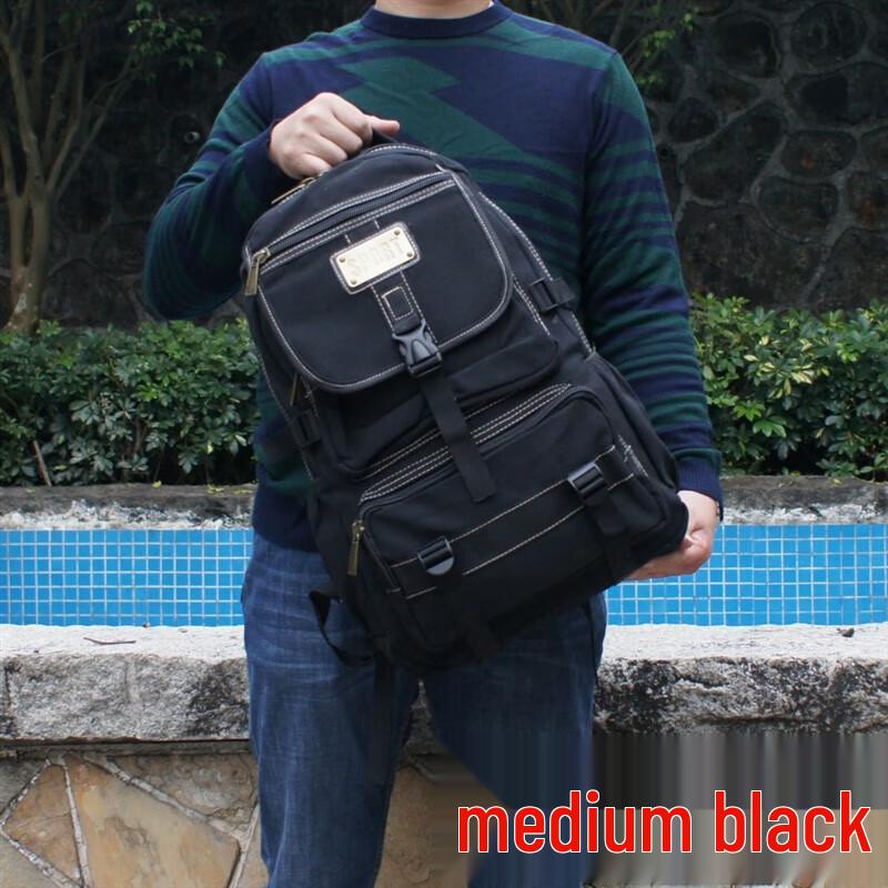 Kurenqi Outdoor Canvas Travel Backpack