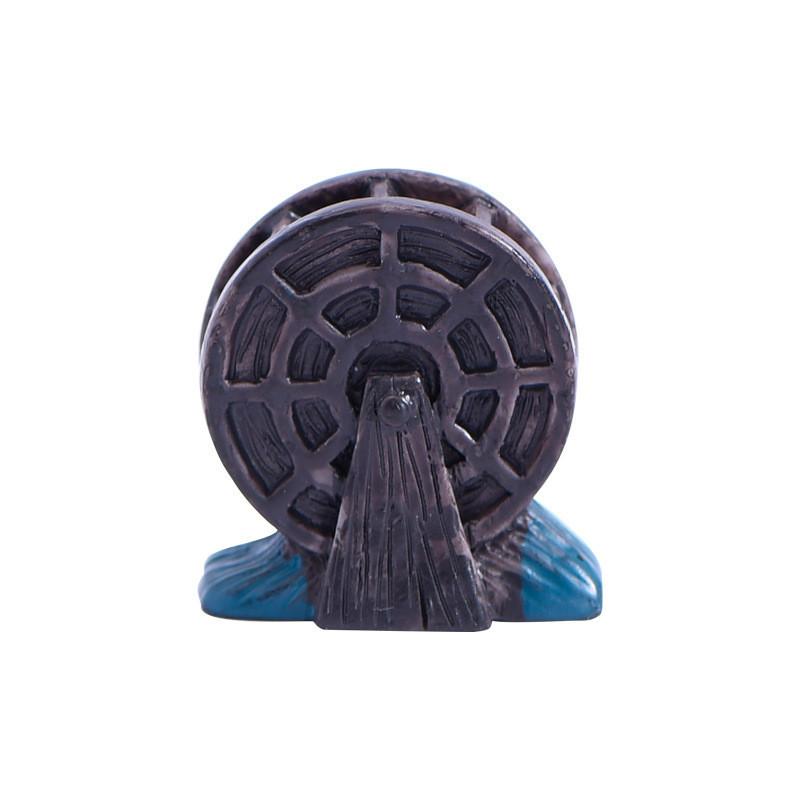 Nostalgic Mini Resin Watermill Figurine Perfect For Diy Succulent Garden Decor