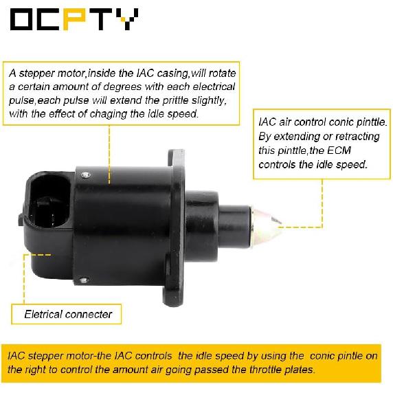 OCPTY 2H1092 217208 17119281 Idle Air Control Valve Fit 1997 for Dodge Dakota | 1991-1996 for Jeep Cherokee | 1991-1992 for Jeep Comanche | 1997 for