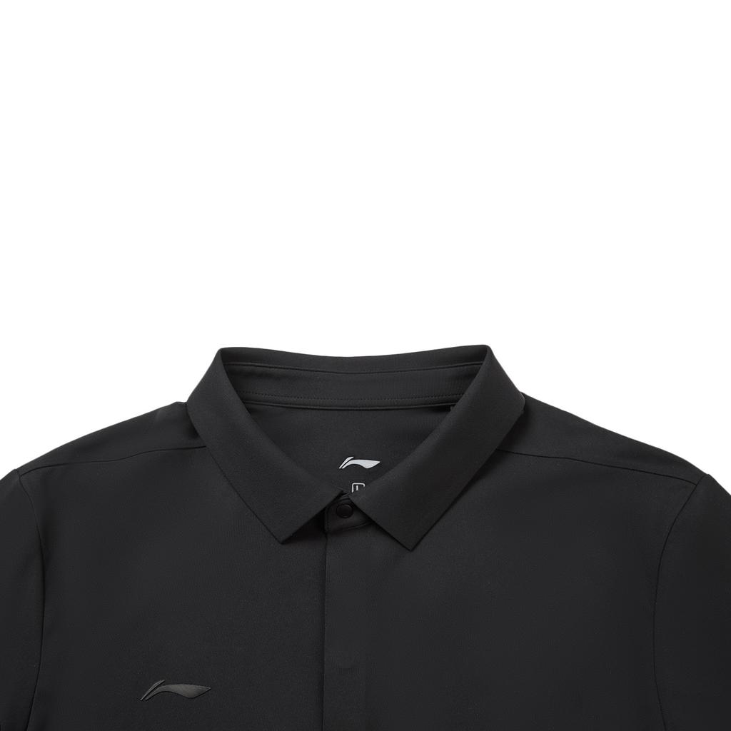 Li-Ning Comfortable Soft Simple Versatile Fashion Solid Color Long Sleeve Polo Shirt Men tops APLW131-1
