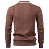 2025 Button-Down Poloshirt Herren Einfarbig Gestreift Langarm Herbst Winter Luxuriöser Warmer Griff Business Casual Herren Poloshirts