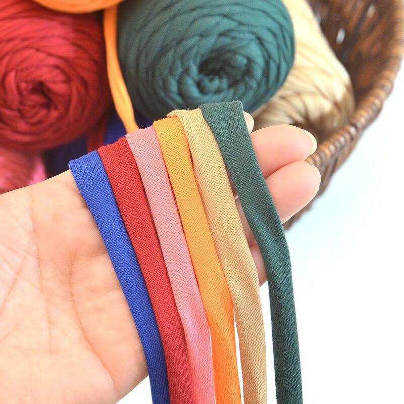 200g High Elastic Cloth Strip Yarn for DIY Weaving: Crochet Blankets, Floor Mats, Storage Baskets & More