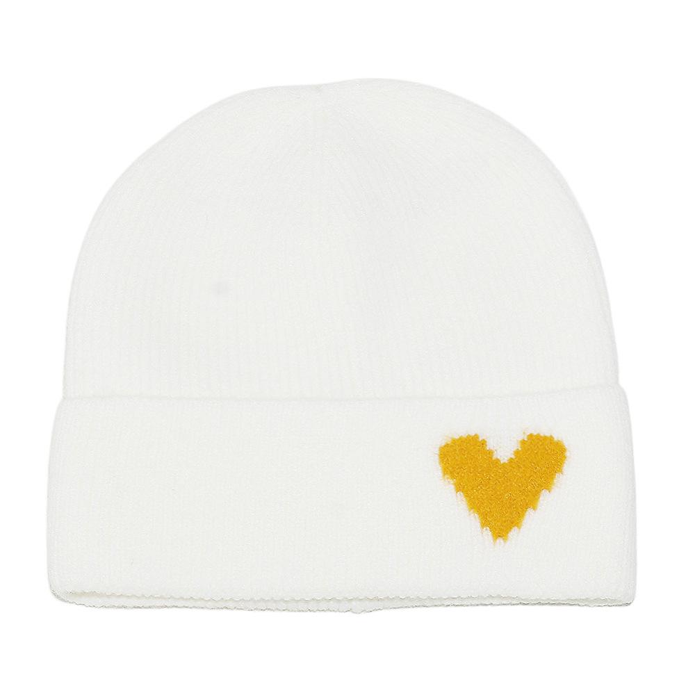Temu autumn and winter wool hat women's solid color pullover hat ear protection warm cold hat love knitted hat couple