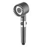 Pressurized Handheld Shower Set with Filtered Spray & Massage Nozzle in Gun Grey