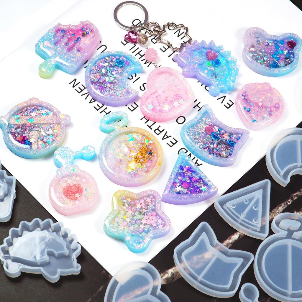 Epoxy Resin Mold Filler Glitter Confetti Nail Art Stickers 3D Nail Art Sequins Glitter for Epoxy Resin,Jewelry Making