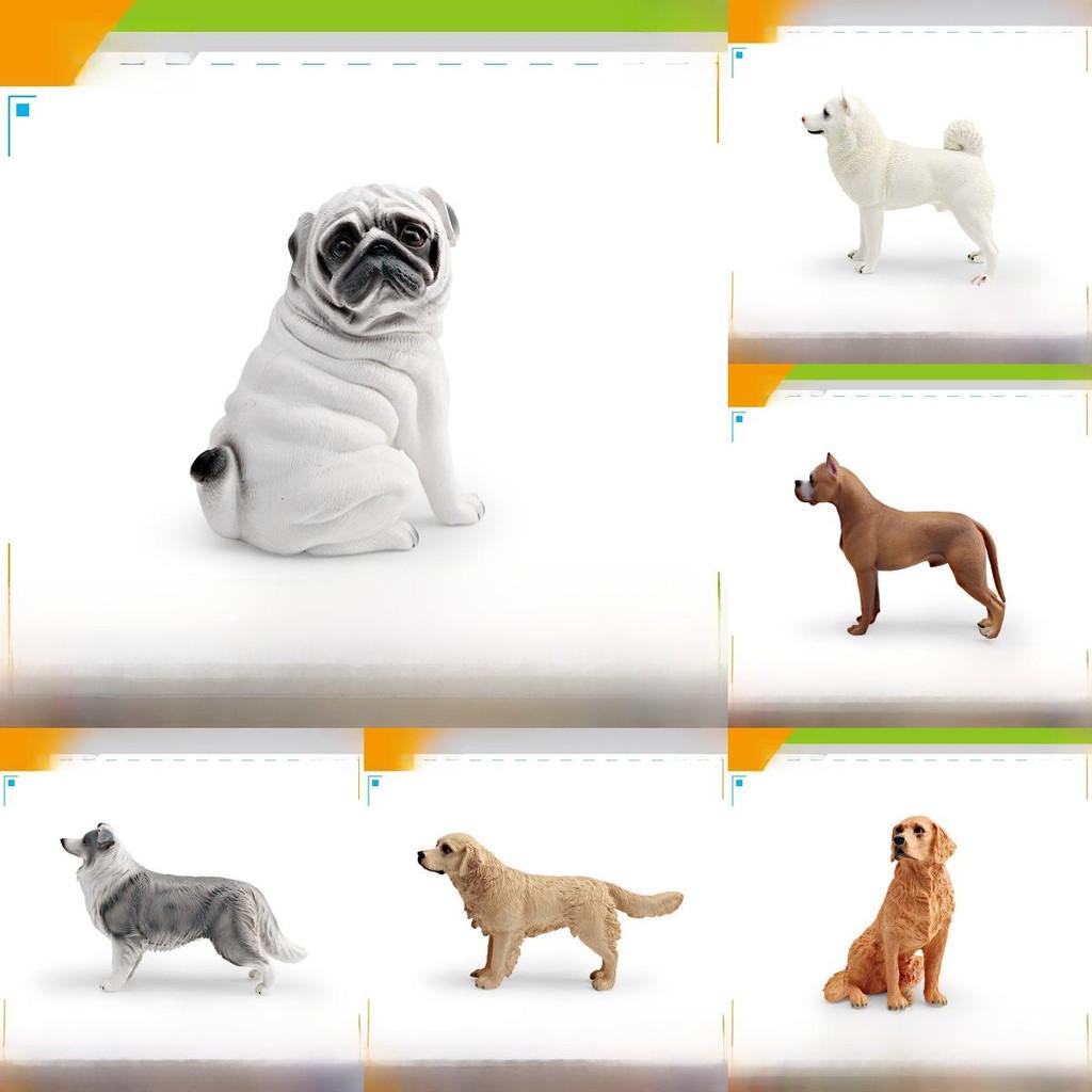 Simulated Shiba Inu Golden Retriever And Border Collie Pet Dog Model Ornament