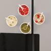 Simulated Sweet Soup Refrigerator Magnet 3D Dessert Soup Bowl Shape Magnet Home Kitchen Office Whiteboard Locker Fridge Accessories