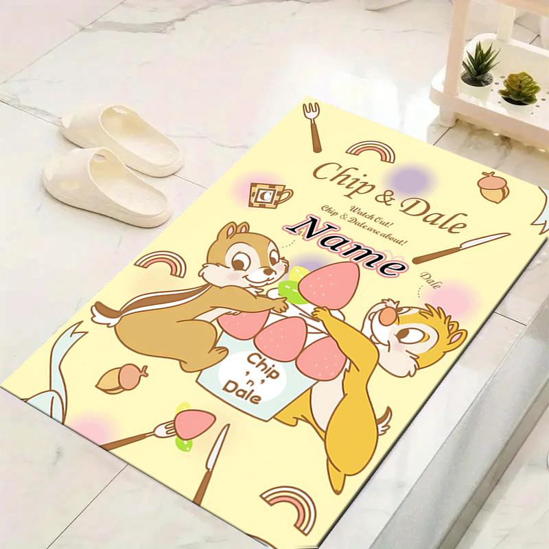 Custom 1Pc Floral Chip Dale Adventure Rug Office Carpet Indoor Outdoor Entrance Doormat Nonslip Soft And Comfortable Living Room D91616