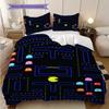 PacMan Tournaments Retro Fun Three-piece Set(1 * Duvet Cover + 2 * Pillowcase, Without Core) Bedding Set Soft and Comfortable