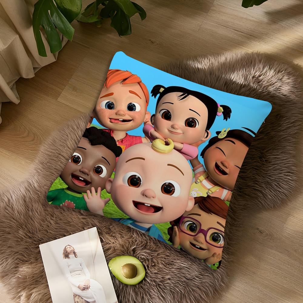 Cartoon Cute C-Cocomelons Baby Pillow Case Living Room Home Sofa Office Shop Cover Printing Comfort Decoration Nordic Simplicity