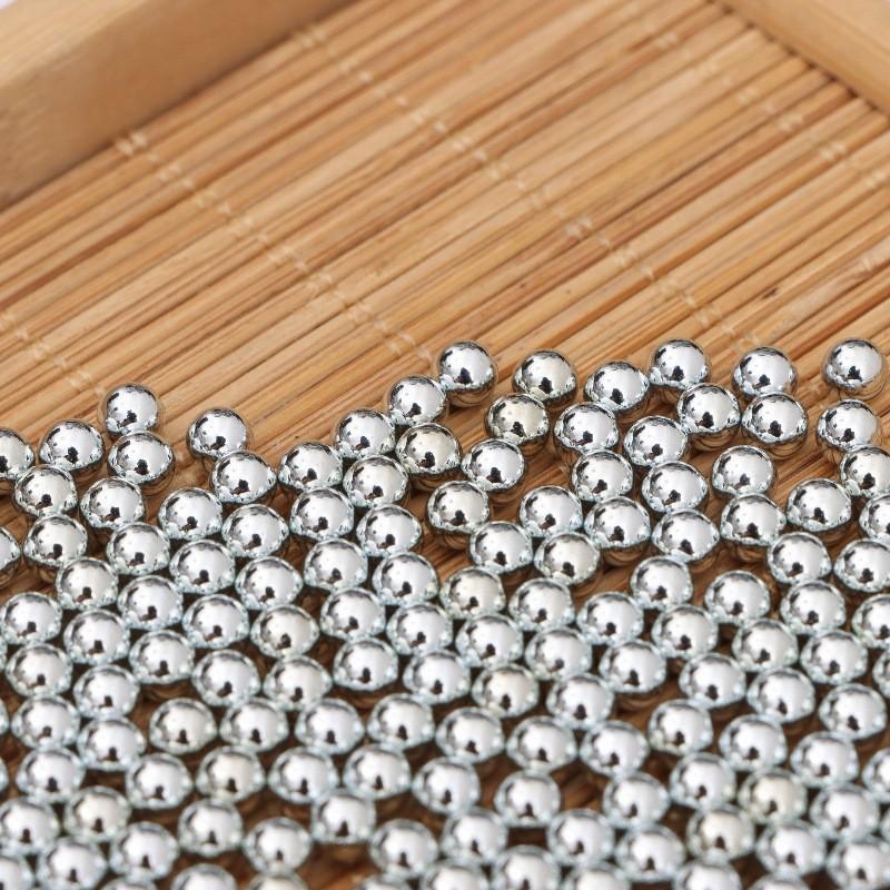 Precisionsförzinkade galvaniserade stålkulor - Storlekar: 3mm, 3,5mm, 4mm, 4,5mm, 5mm, 6mm, 6,35mm, 8mm, 8,5mm, 9mm.