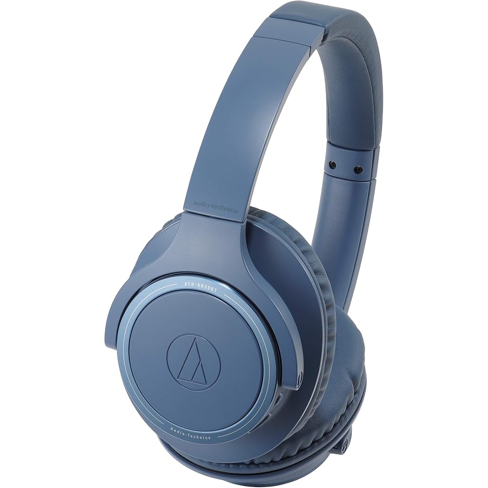Audio-Technica ATH-SR30BT BL Headphones, Bluetooth Wireless Headphones with Microphone, Up to 70 ...