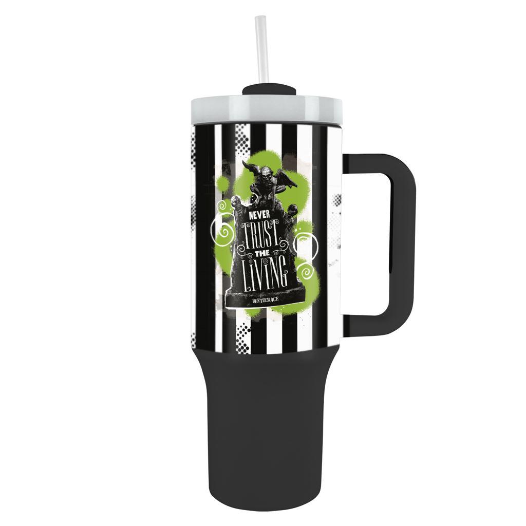 Beetlejuice Never Trust The Living 1L Travel Mug