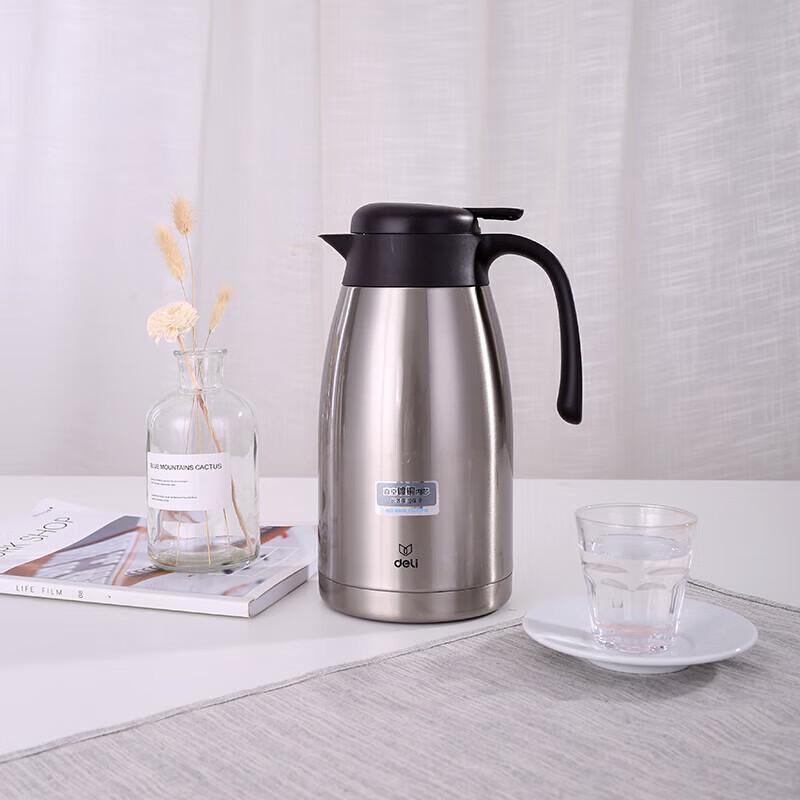 Deli 17755 Stainless Steel Vacuum Thermos Pot 2L