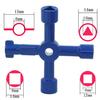 4-Way Multi-Functional Key For Electric Water Gas Meter Box Opening Key