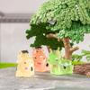 Glow-in-the-dark Cow Resin Decoration Cute Cartoon Three-dimensional Calf Jewelry Micro Landscape Decorative Arts and Crafts Accessories