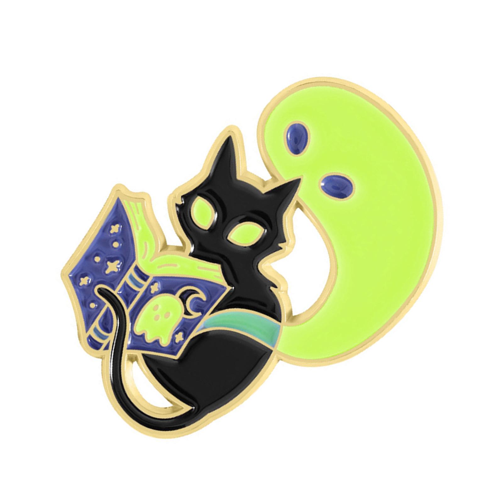 Portable Specters Story Enameled Pin Brooch for Everyday Wear Goth Styles Jewelry Gift Accessory 1