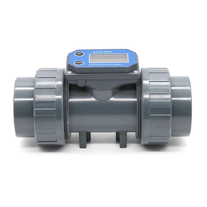 Digital Turbines Flowmeter Suitable For Farm & Garden Irrigation With LCD Display Measure Water Petrol Kerosene Methanol