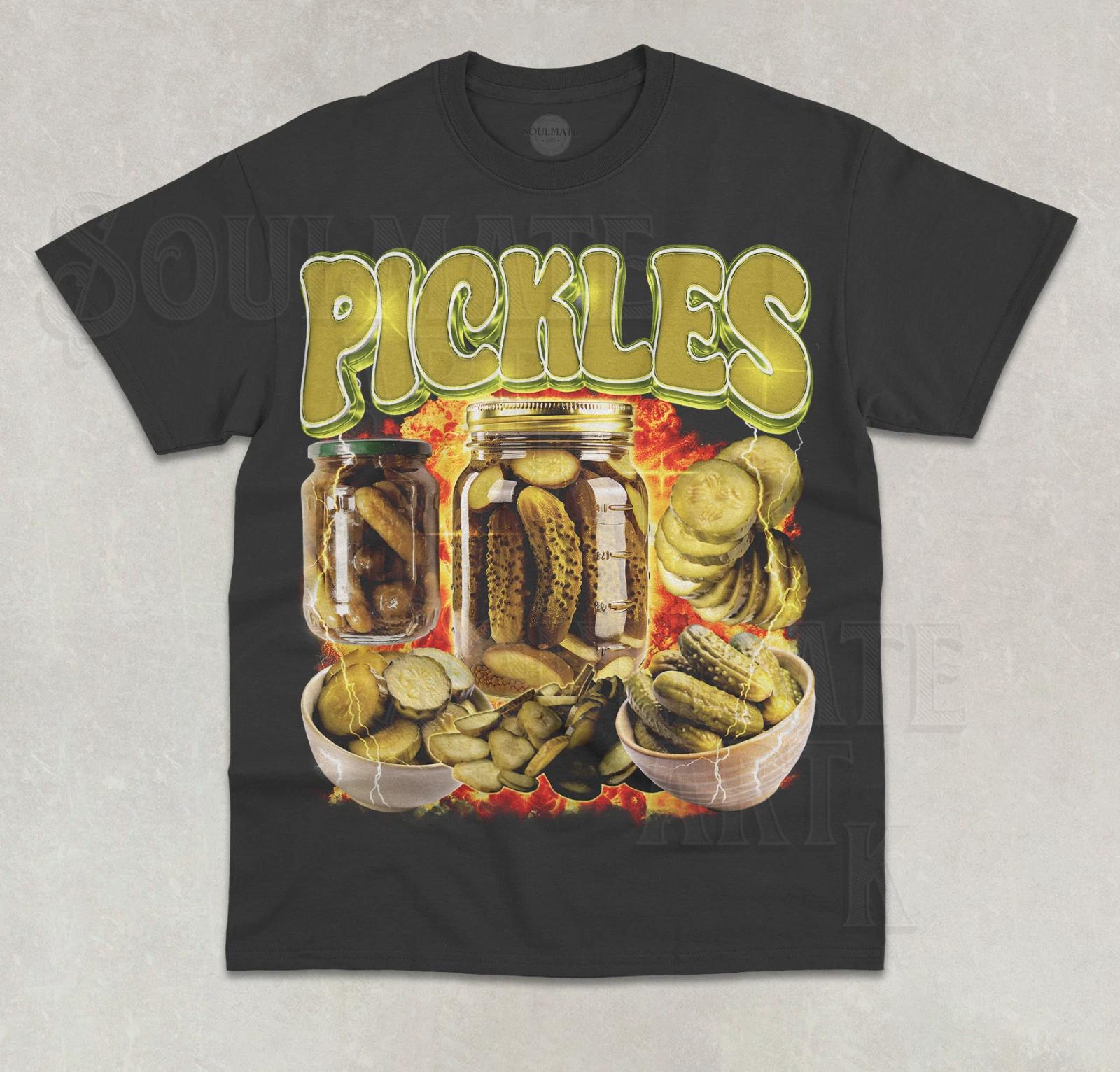 Pickles T-Shirt Funny Meme Pickle Lover Pickle Gift Bootleg Ironic Unisex Shirt 3XL