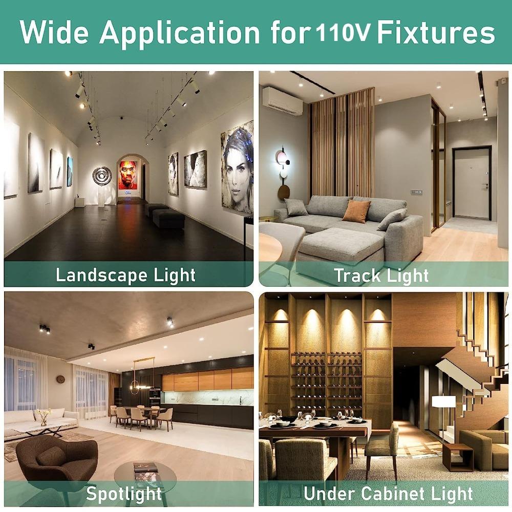 2PCS Bi-Pin Base MR11 Light Bulb 3W Low Voltage LED Spotlights Easy GU4 Spotlight Bulbs  Bedroom