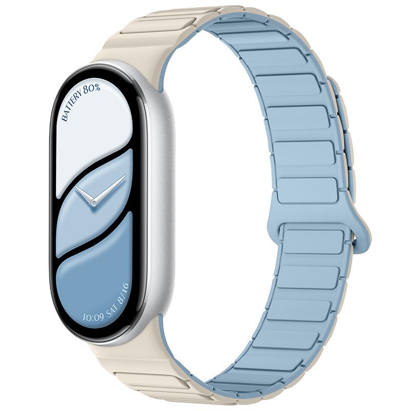 Magnetiskt looparmband för Mi Band 10 Rem Silikon Sportarmband för Xiaomi Mi Band 10 9 8 Correa Band Armbandsaccessoarer