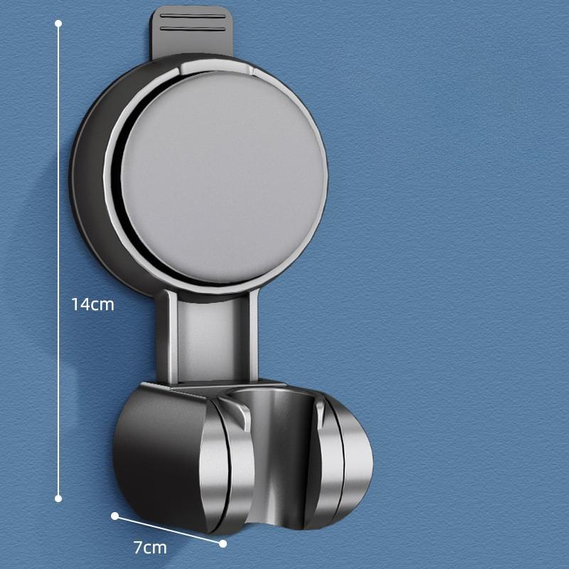Einzigartige horizontale Einstellung Saugnapf Handbrausehalter Große Duschkopfstützen Verschiebbare Wandmontage