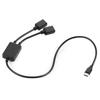 Type C 1 Male To 2 USB C Type C Female OTG Cable for Computer Laptop Cellphone