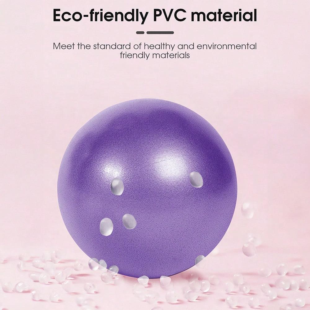 

1 шт. 25 см мяч для пилатеса и йоги, гимнастический мяч для родов, подходит для беременности, фитнеса, баланса, домашних упражнений, офиса фиолетовый