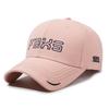 Spring And Autumn Embroidery Alphabet Baseball Cap Hard Top Outdoor Sun Hat Casual Men'S And Women'S Curved Brim Cap Tide