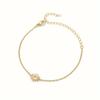 Gold Color Stainless Steel Hand Chain Adjustable Chain Sun Anklet New Trendy Jewelry  for Women Men