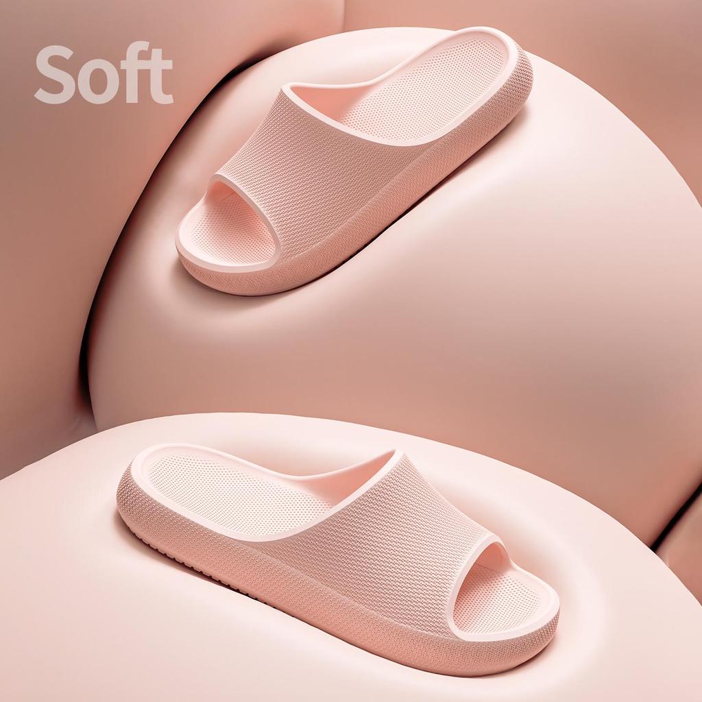 Odor-Proof Non-Slip Soft-Soled Universal Indoor Flip-Flops, Antibacterial Squishy EVA Slippers for Bathroom, Summer Use