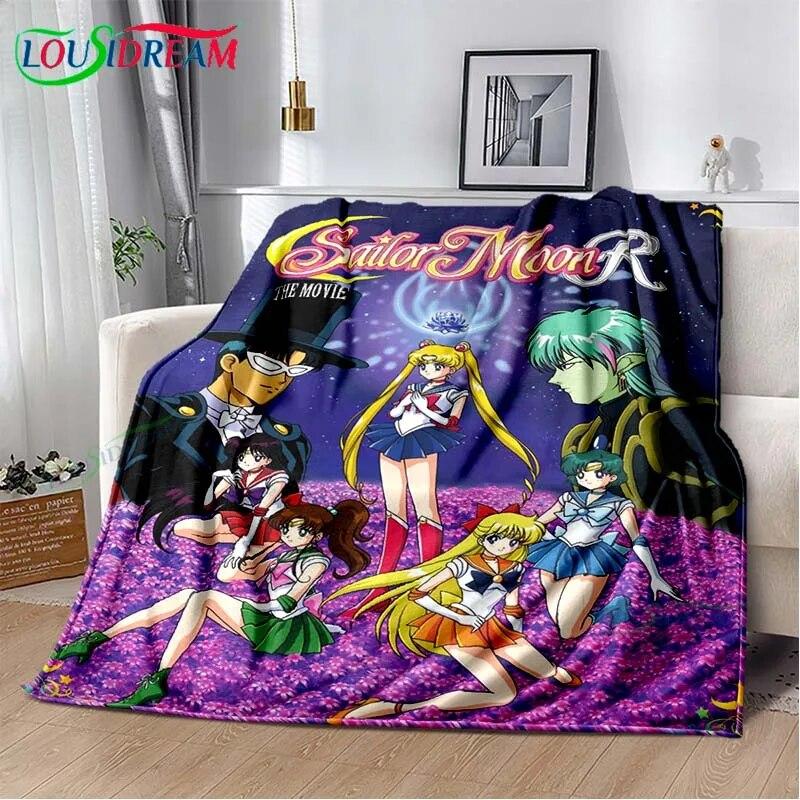 

Креативное 3D милое модное одеяло Сейлор Мун для подарка на все сезоны