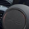 For BYD Seal EV 6 7 DM-i Dolphin Seagul ATTO 3 Steering Wheel Emblem  Sticker Suede Sticker Car Interior Accessories