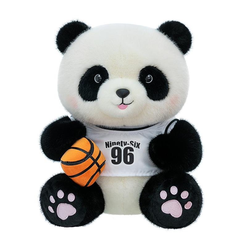 April Sports Panda Plush Toy Gymnasium Basketball Doll Chengdu Scenic Tennis National Treasure Souvenir