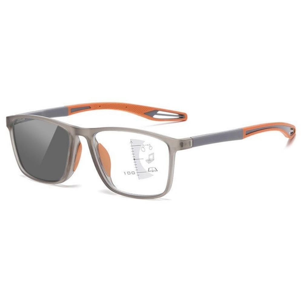 Pochromic Progressive Multifocal Reading Glasses Look Far and Near Eyeglasses Men Sport TR90 Frame Anti Blue Light Graded Eye