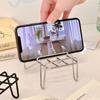 Portable Desktop Phone Chair Stand Mental hone Holder Stand Simple Mobile Phone Holder  Home