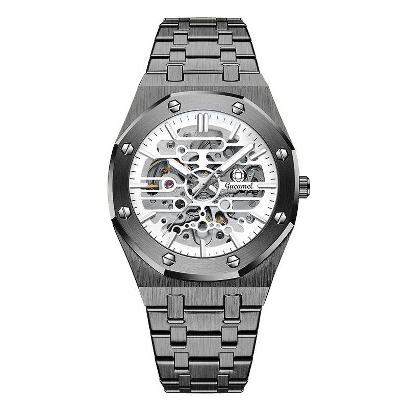 

Новые Мужские Механические Часы Высокого Класса от Лучшего Бренда, Полые Автоматические Механические Часы, Мужские Водонепроницаемые Светящиеся Часы