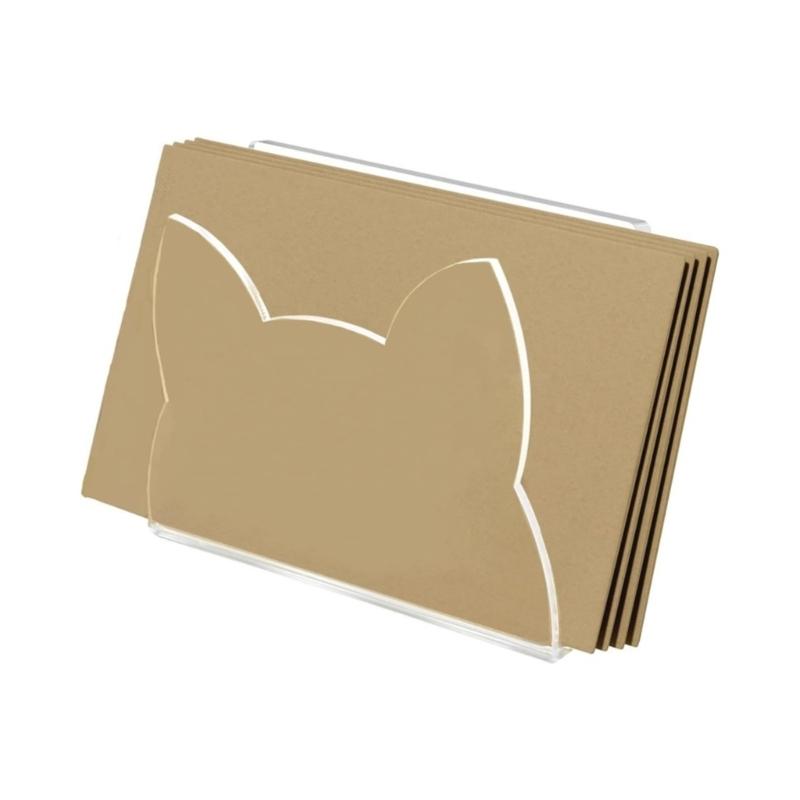 Letter Holder Clear Acrylics Mail Sorter Letter Rack Envelope Organiser for Desk Mail Envelope Organization 15x5.5x10cm