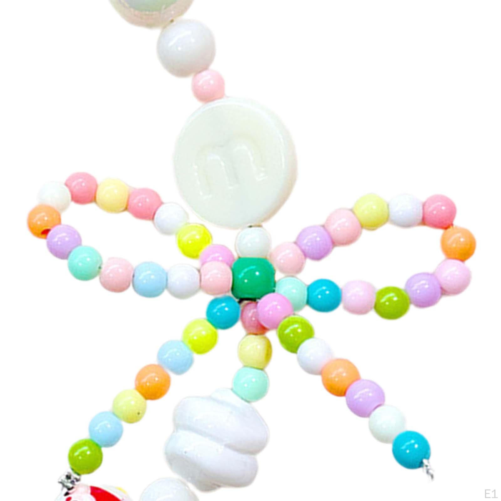 Подвеска на сумку-брелок с бусинами на день рождения — фото 2