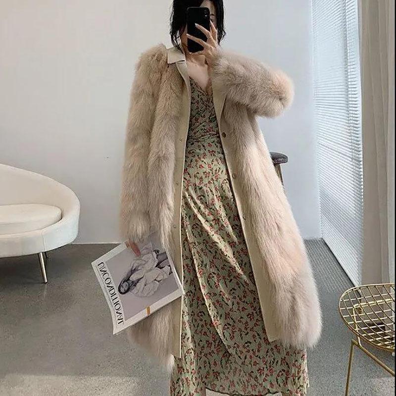 Fur Coat Winter Ladies Vintage Fashion V Neck Thickening Warm Mid Length All In One Plush Jacket At Affordable S Free Real Reviews With Photos Joom Fur Coat Winter Ladies Vintage Fashion, Is There Any Value In Old Fur Coats
