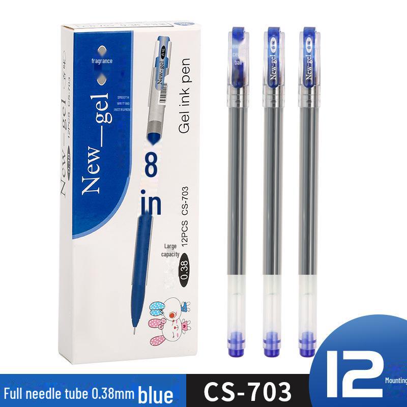 

Черная гелевая ручка для студентов с тонким кончиком 0,38 мм для подписей и экзаменов. 0.38mm синий