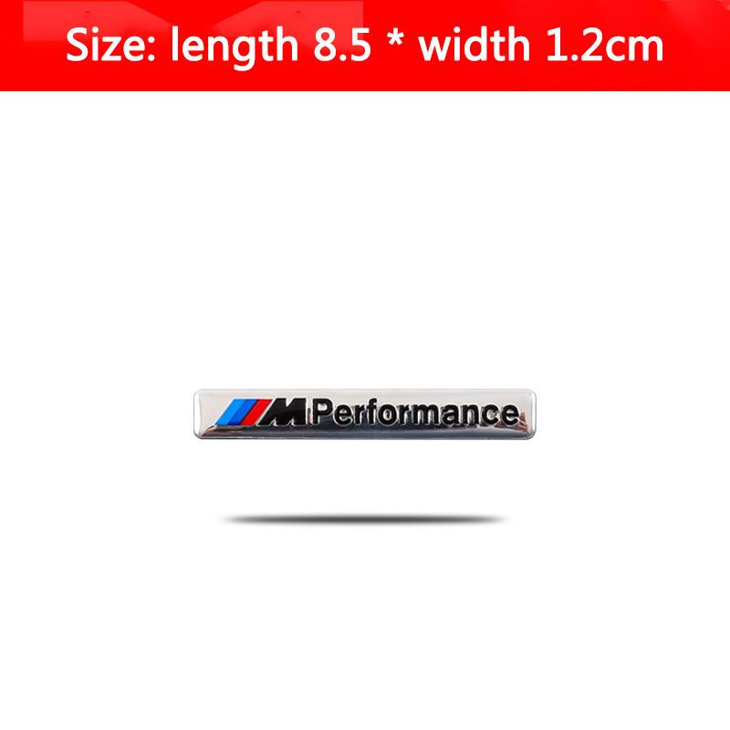 HINW3 3D Aluminum Car Styling Sticker Body Trunk Decoration Decal Emblem For BMW M Sports Performance E46 E90 E60 F20 X1 X2 X3 F10 F30