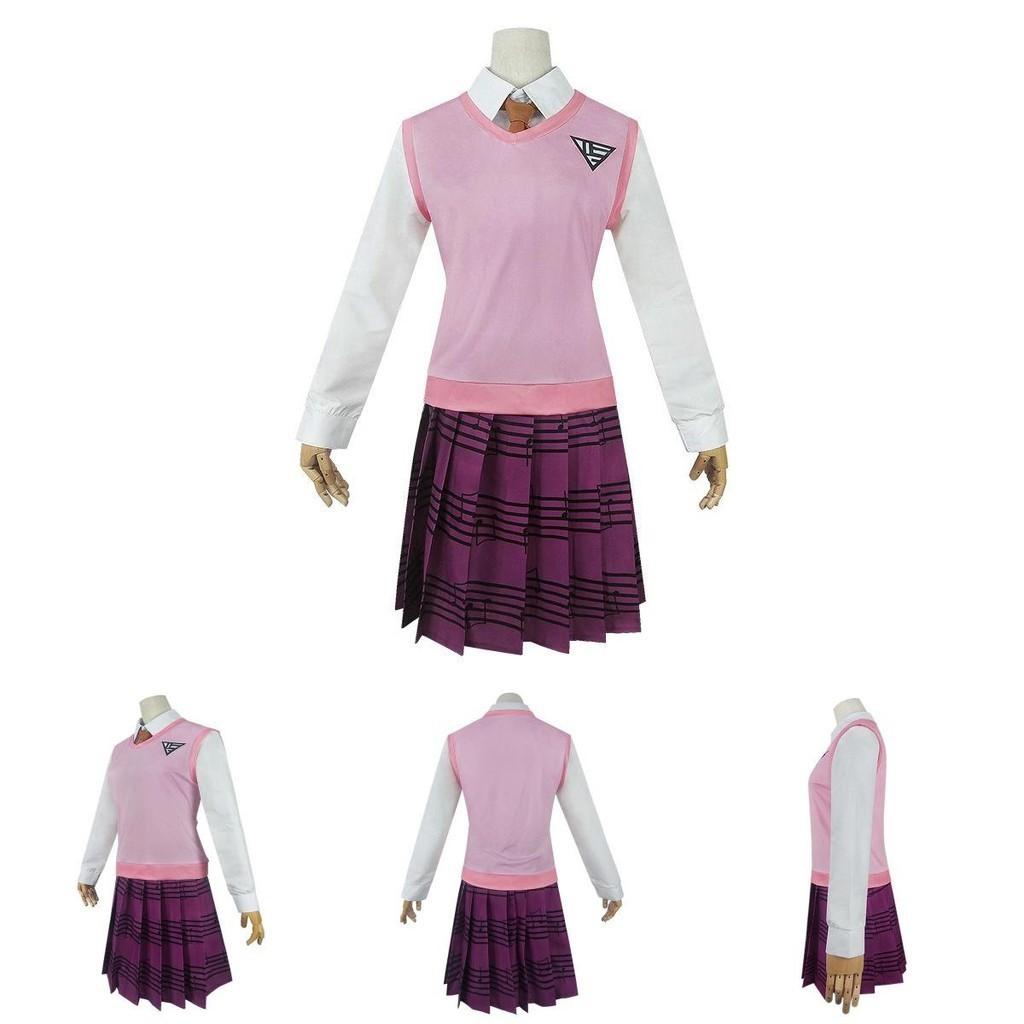Danganronpa V3 Akamatsu Kaede Cosplay Costume Full Set Exquisite Uniform Design