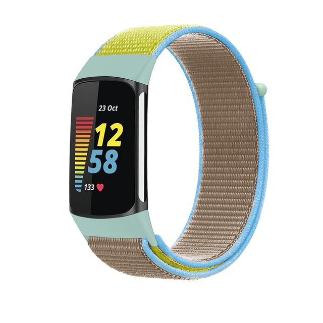 Nylon Strap for Fitbit Charge 5 Smart Watch Sports Nylon Weave Loop Bracelet Wristband Correa Pulsera for fitbit Charge 5 Band