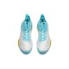 Anta KT6 KT Low Cushioning Anti-Slip And Wear-Resistant Mid-Top Performance Basketball Shoes White Blue Yellow Sneakers 112131102-1
