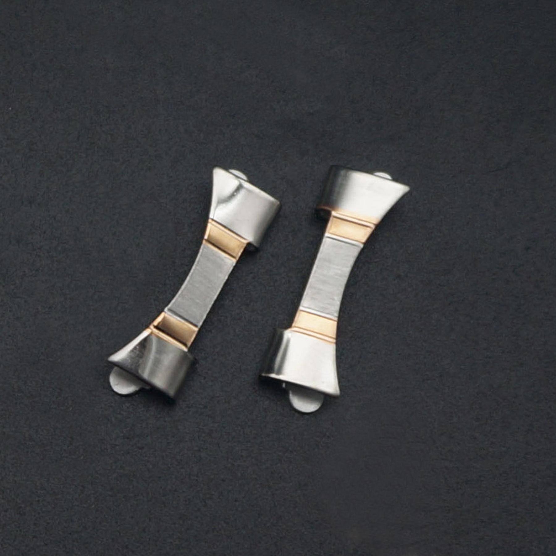 

18 20 21 22 24 мм ремешок металлический дуговой разъем для Samsung Amazfit Xiaomi Garmin разъем нержавеющая сталь умные часы ремешок для часов 20mm серебряный/розового золота