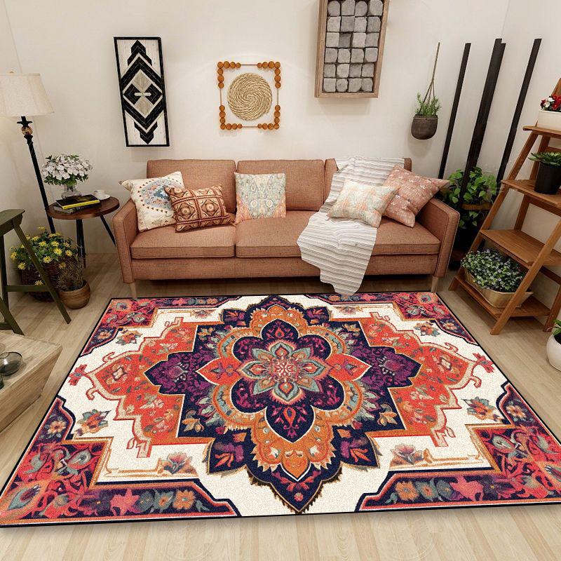 Persian Retro Carpet for Living Room National Style Decoration Home Non-slip Washable Rugs 200x300 Bedroom Bedside Tables Mats