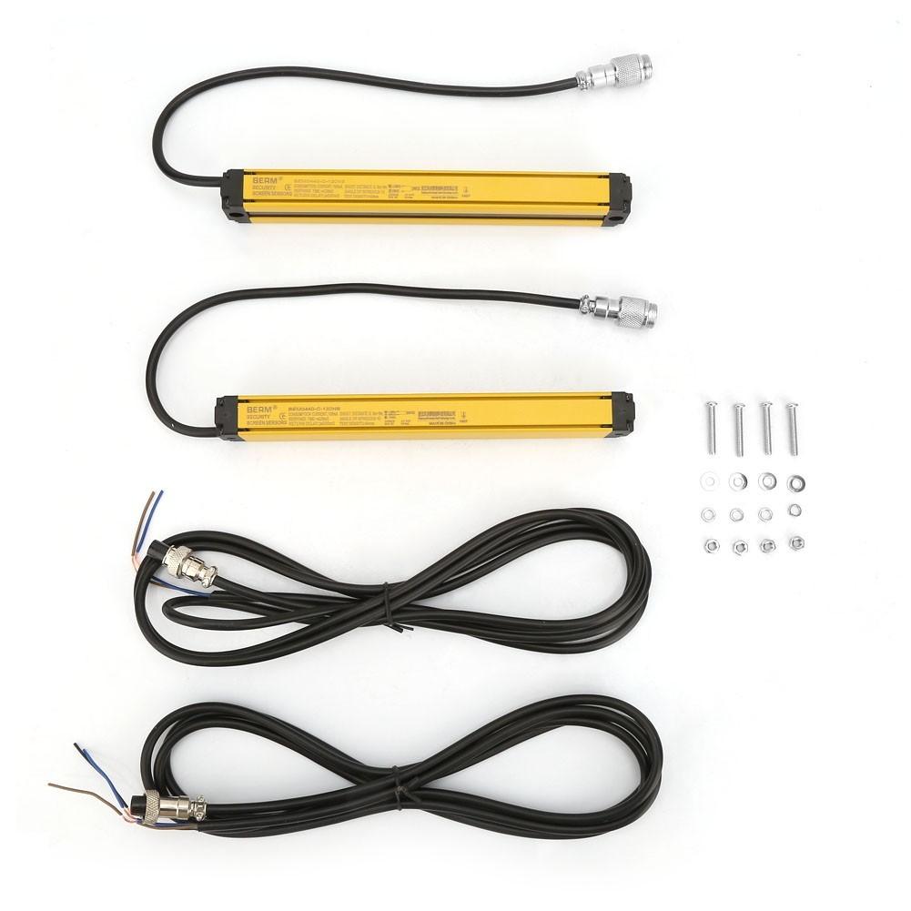 4/6/8/10/12 Beam Light Curtain Sensor Switch Safety Light Grating Security Device